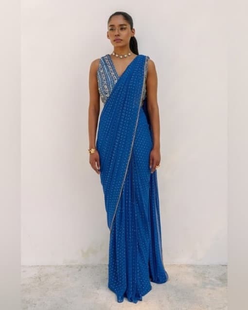 Sani Zian Drape Saree - Image 2
