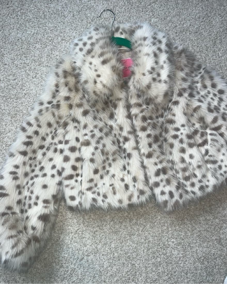 Kate Spade Faux Fur Spotted Jacket - Image 3