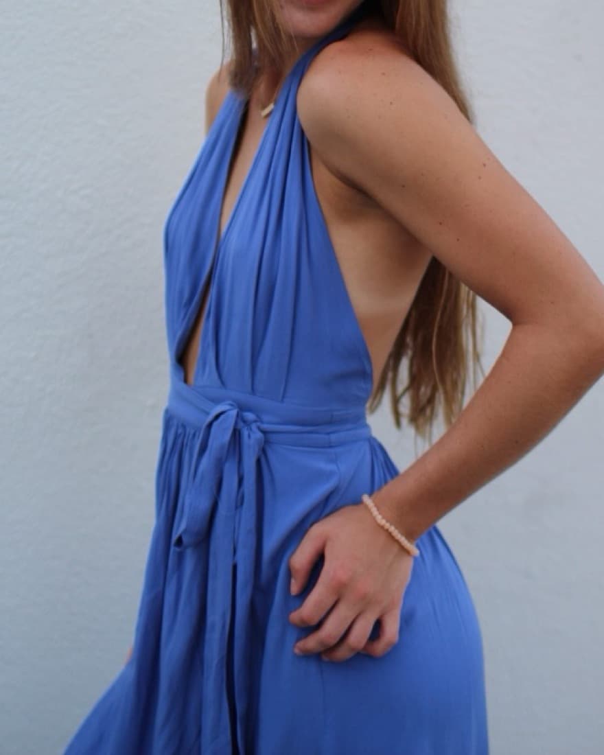 Lulus Maxi Blue Summer Dress  - Image 1