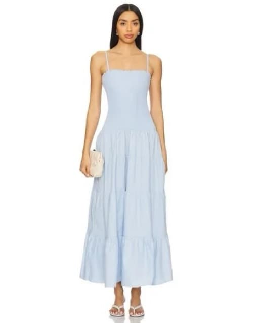 PEIXOTO Light Blue Maxi Dress - Image 3