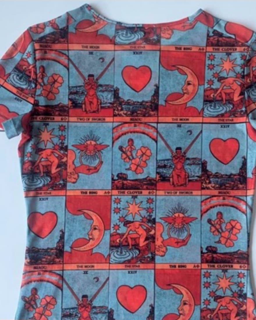 Miaou Tarot Card Shirt - Image 2