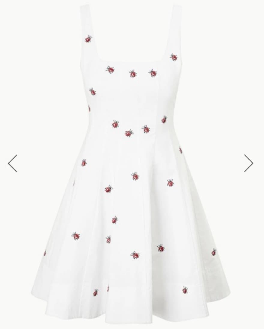 Staud Mini Wells Dress Ladybug - Image 1