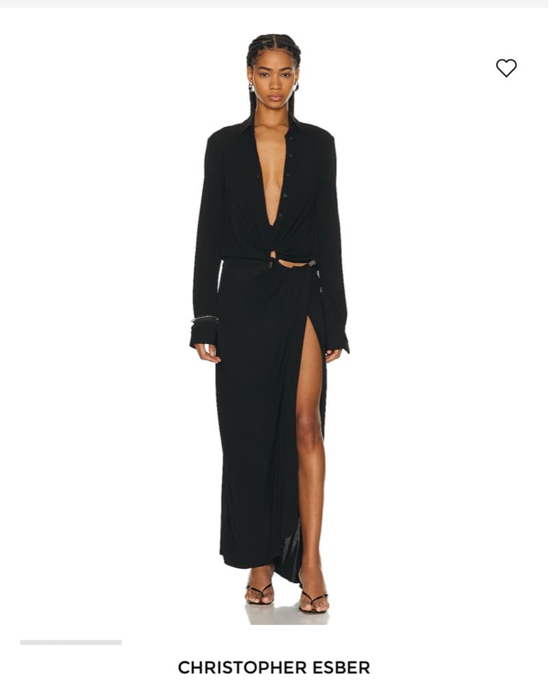 Christopher Esber Sleek Black Maxi Dress - Image 1