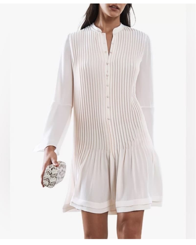 Reiss off white sylvan pleated - Image 2