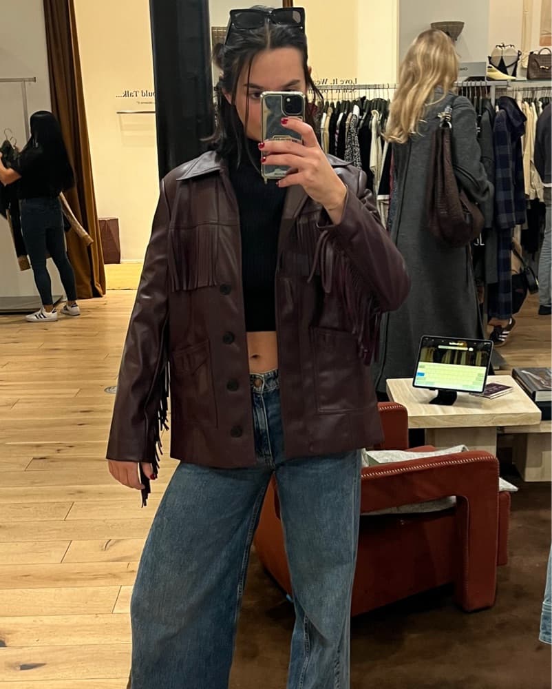 Derek Lam Fringe Leather Jacket - Image 5