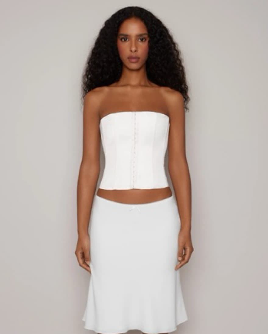 Danielle Guizio Satin Corset - Image 1