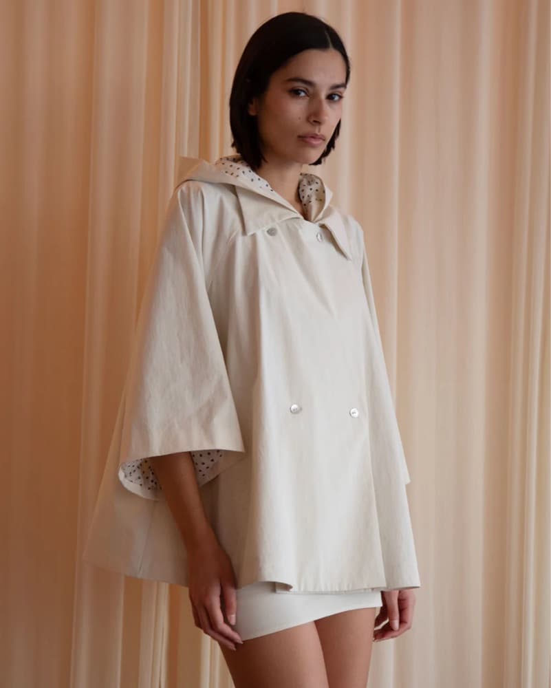 Buci Opaleye Raincoat In Ivory - Image 1