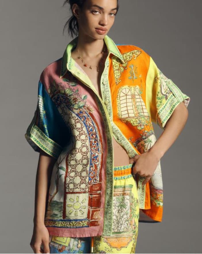 Alemais Short Slevee Button Down  - Image 1