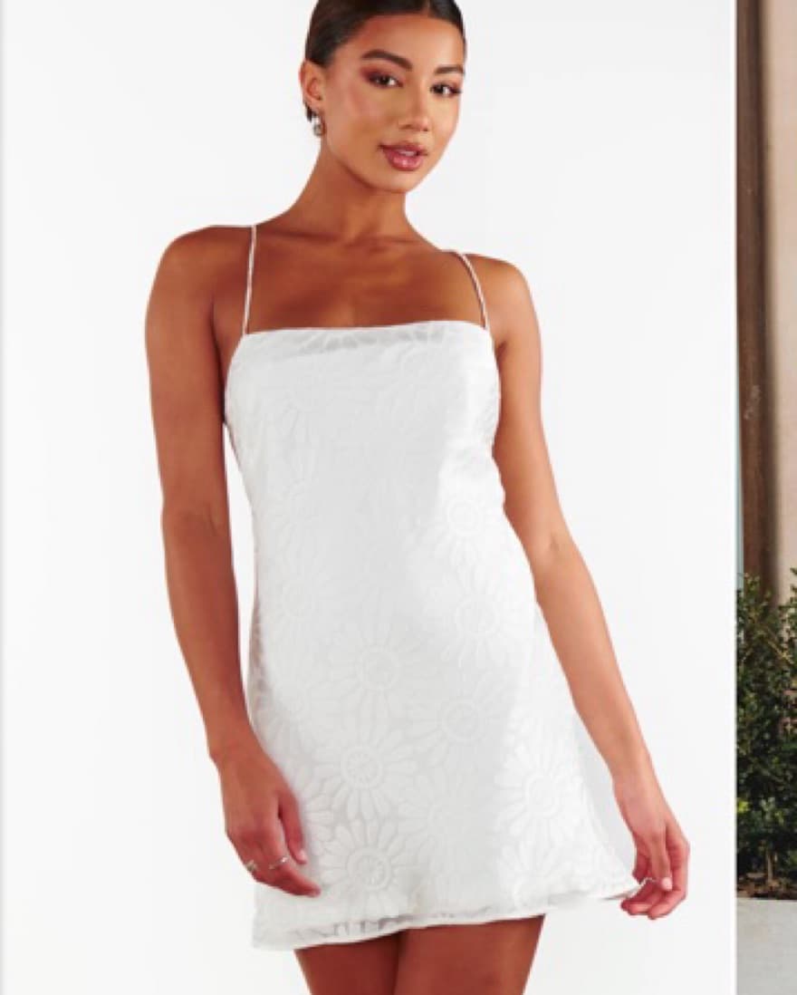 White Show Me Your Mumu Mini Dress - Image 1