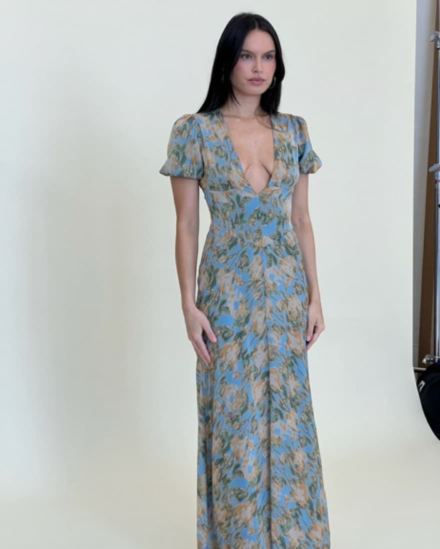 WeWoreWhat Puff Sleeve Maxi Dress - Image 2