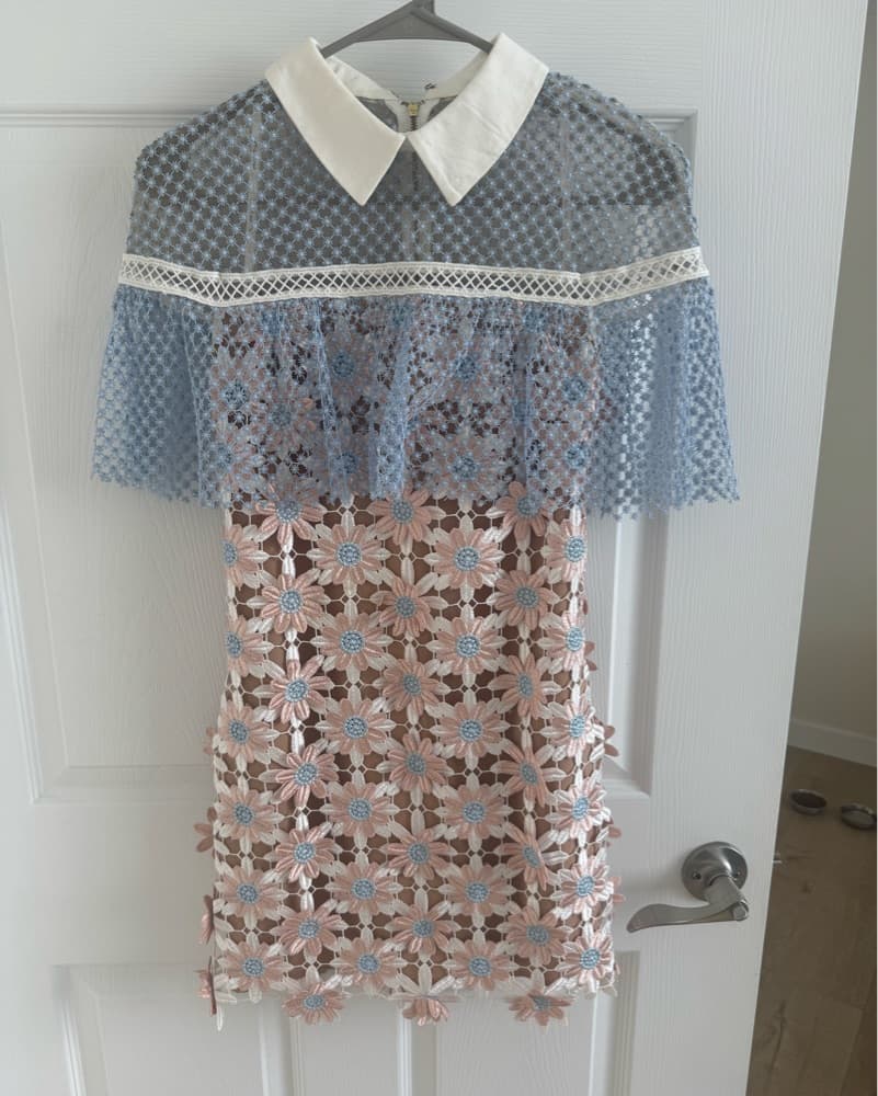Delicate Crochet Lace Dress - Image 2