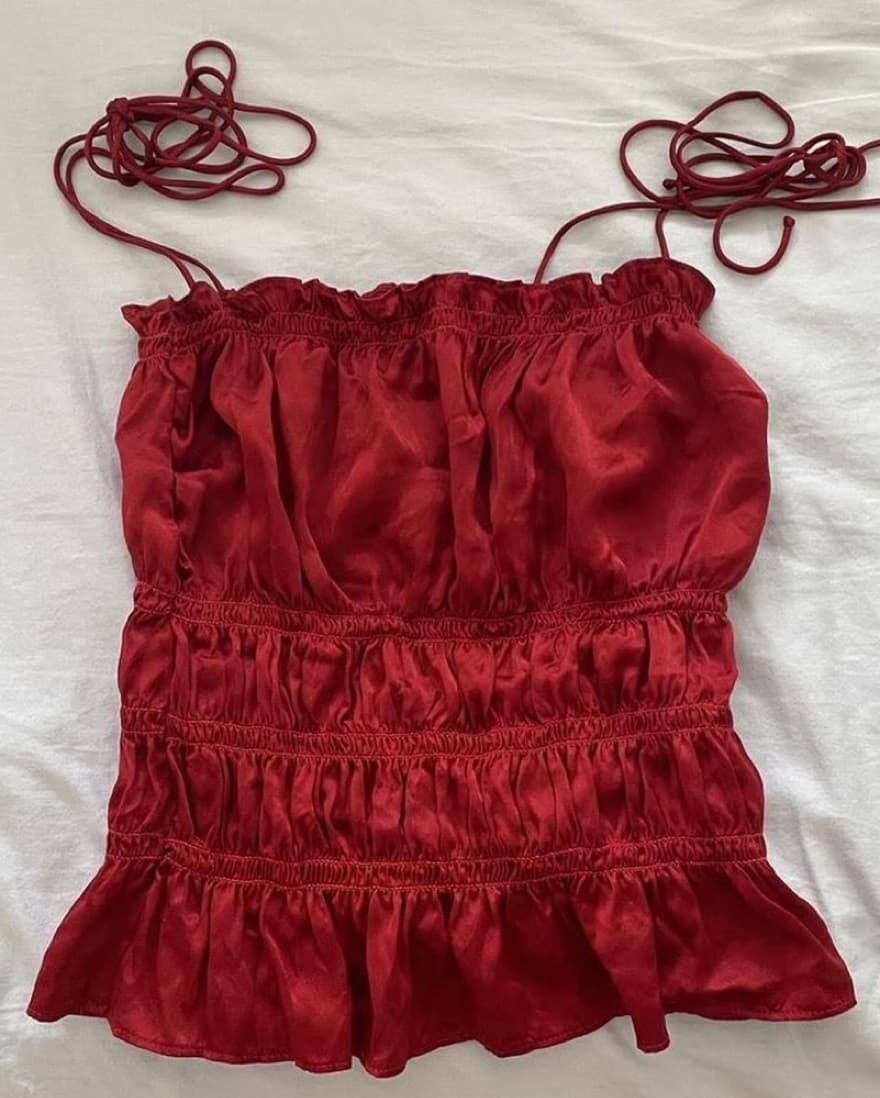 Reformation Silk Viviana Top - Image 2