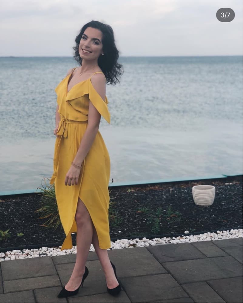 Bardot Yellow Cold Shoulder Maxi Dress - Image 5
