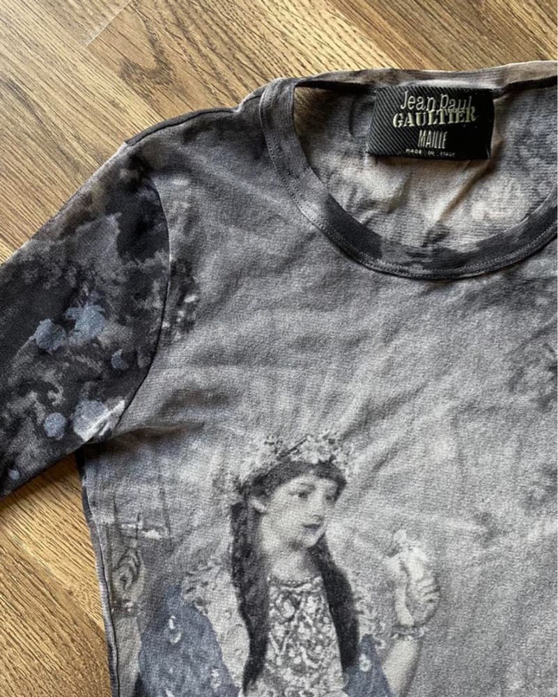 JPG Rare 98 Mesh Printed Goddess Top - Image 2