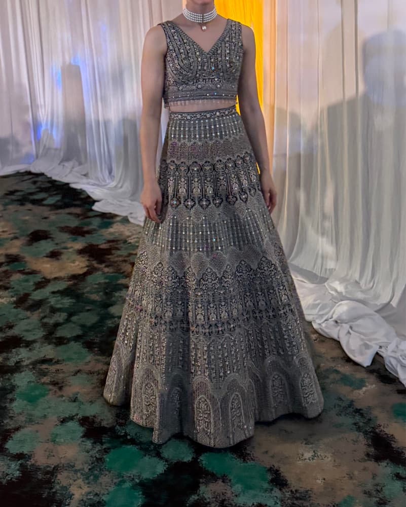 Opulent Embroidered Beaded Lehenga  - Image 3