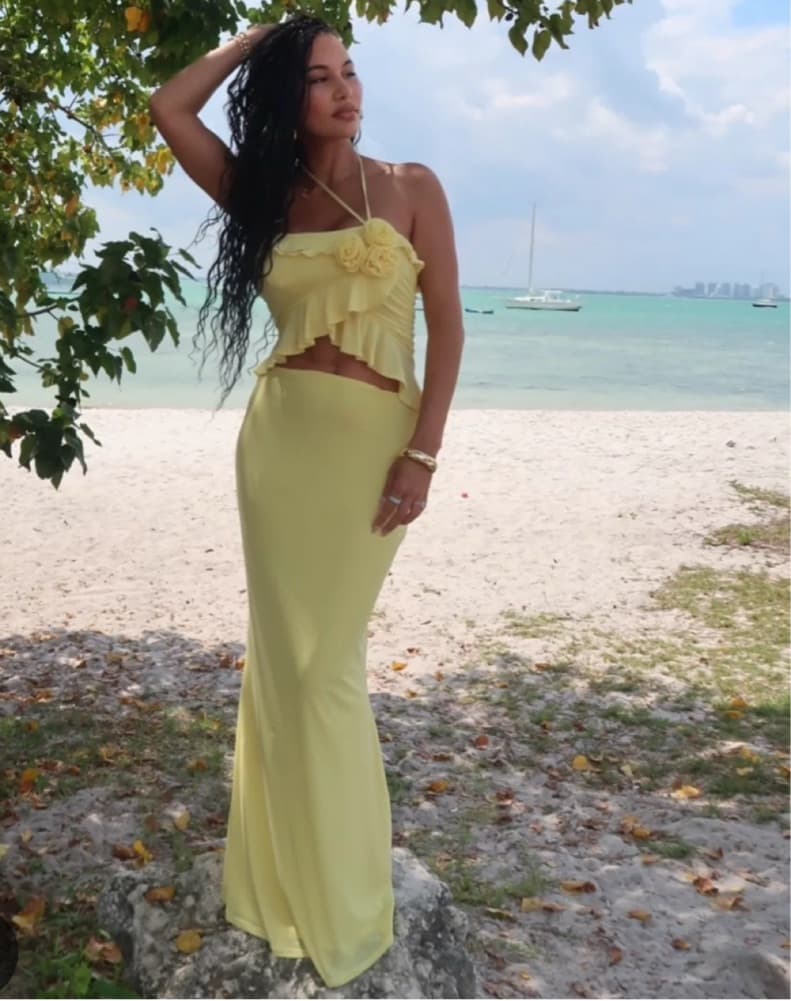 AFRM Yellow Skirt Set - Image 1