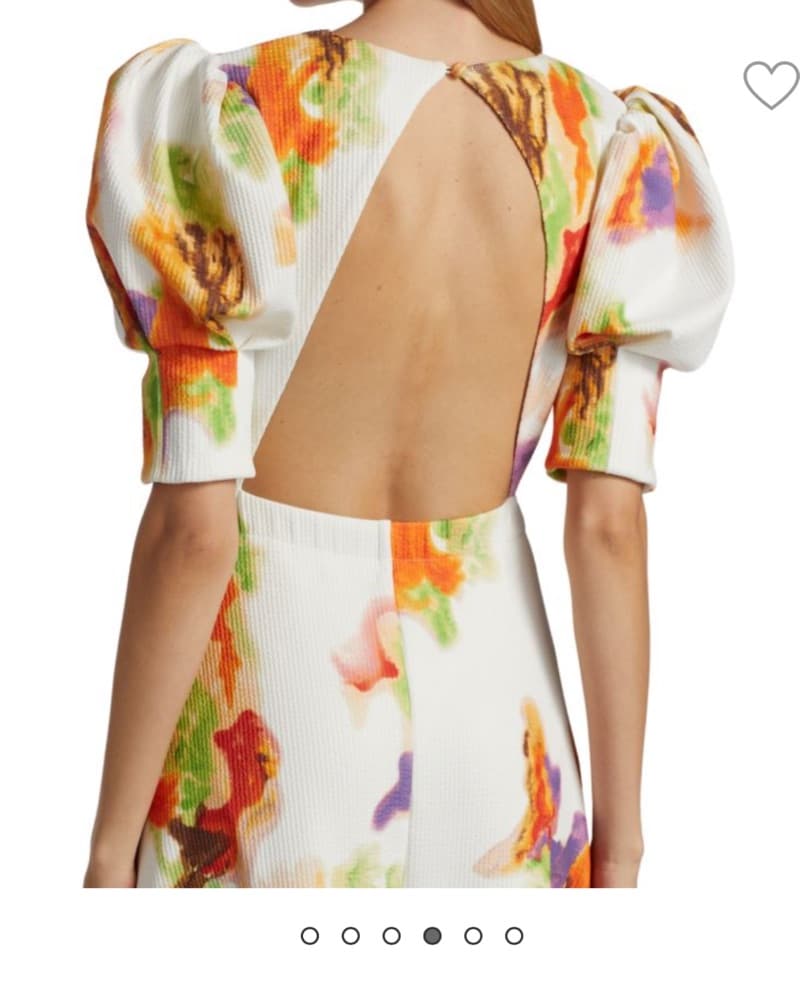 ROTATE Floral Midi Dress - Image 5
