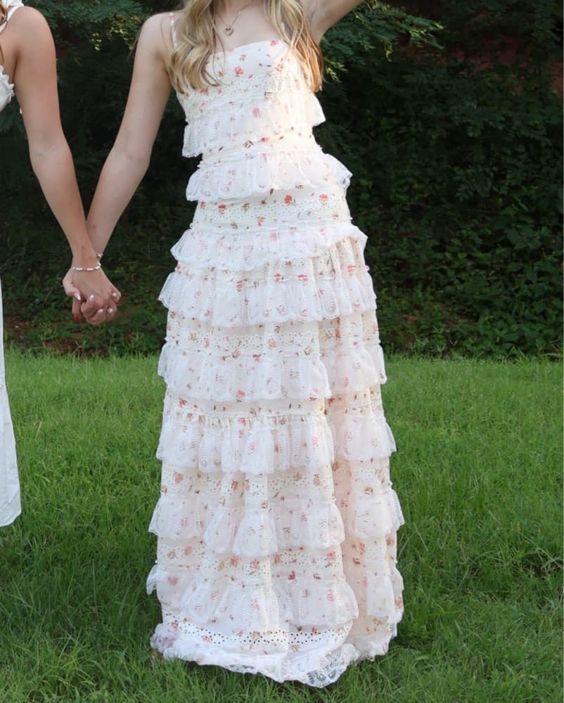Anne-louise Ruffled Floral Maxi Dress - Image 3