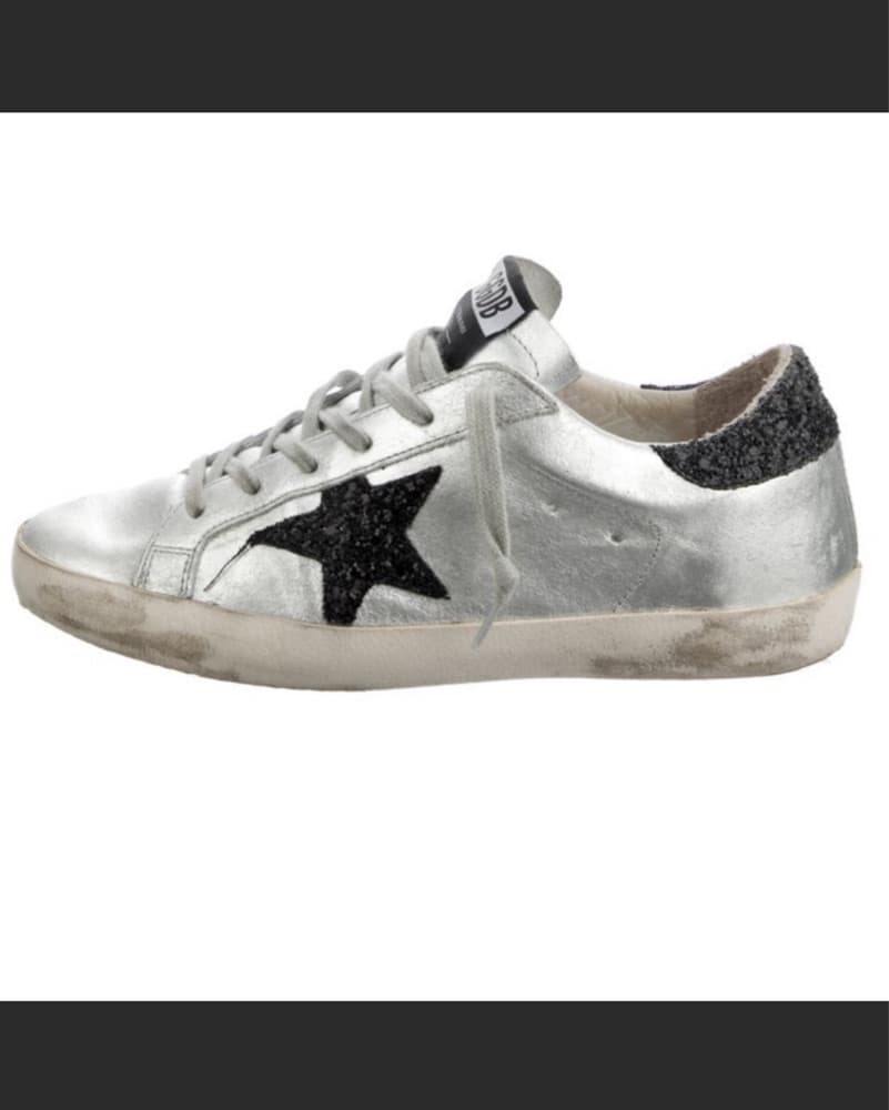 Golden Goose Silver Sneakers - Image 2