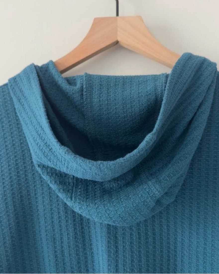Revolve Chaser Ribbed Knit Hooded Top L - Image 6
