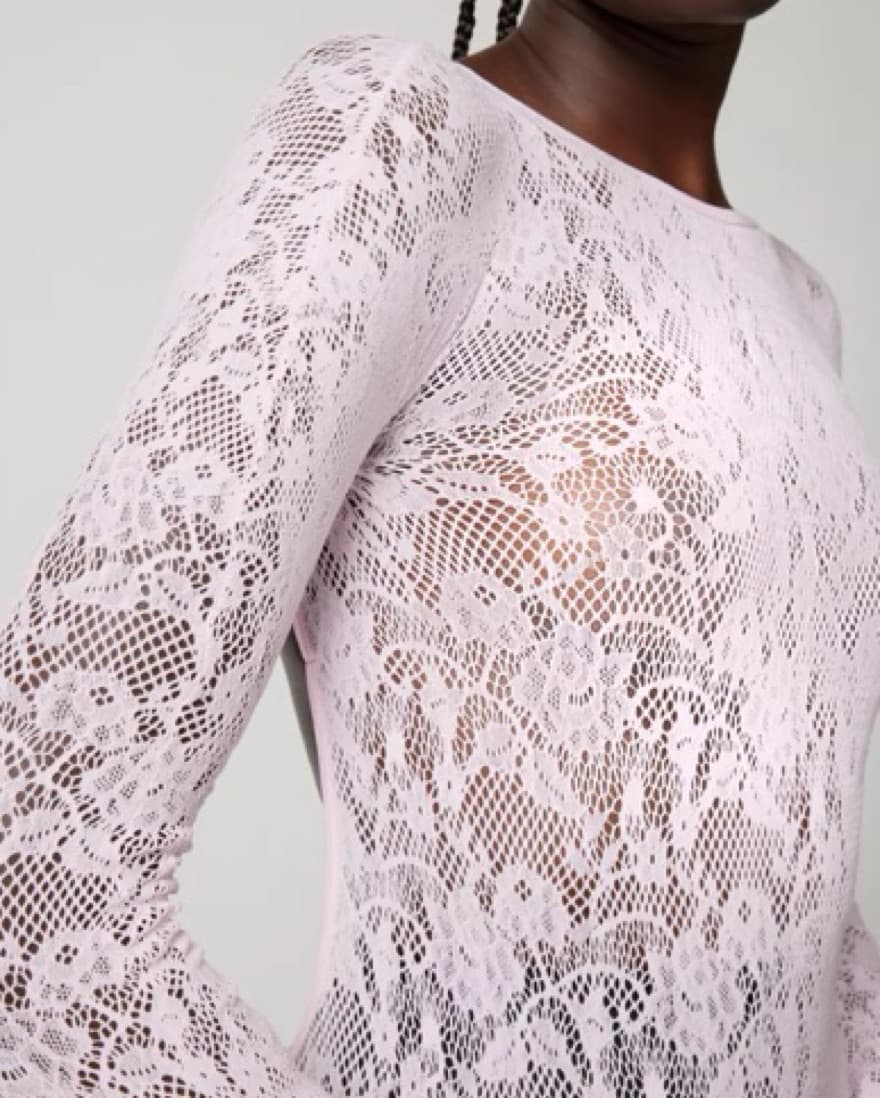 Urban Outfitters Sheer Pink Maxi Dress - Image 3