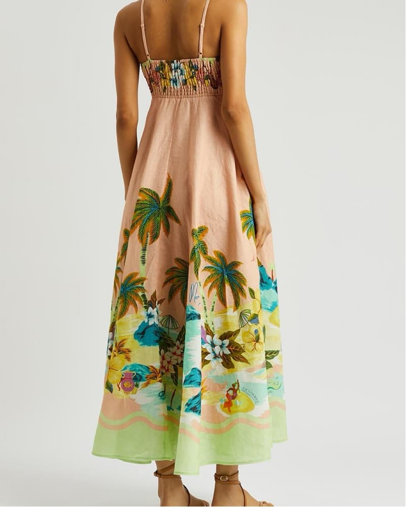 Alémais Mermaid Point Lnen Sundress  - Image 3
