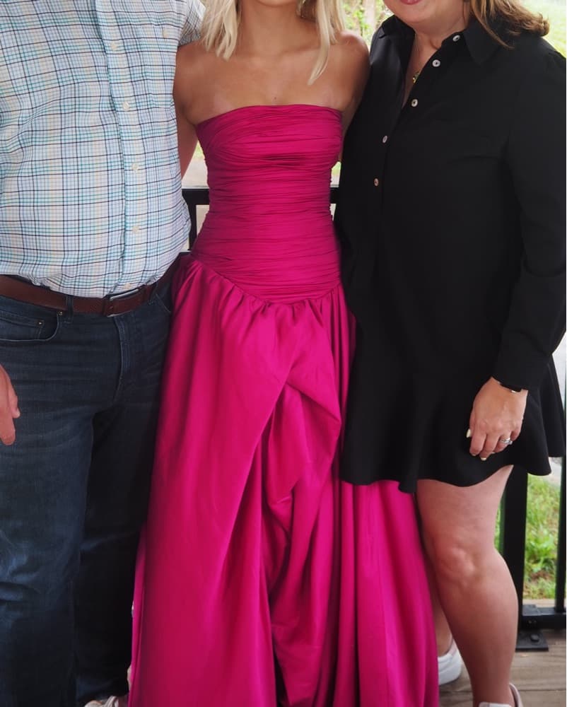 Magenta Aje Bubble Hem Maxi Dress - Image 5