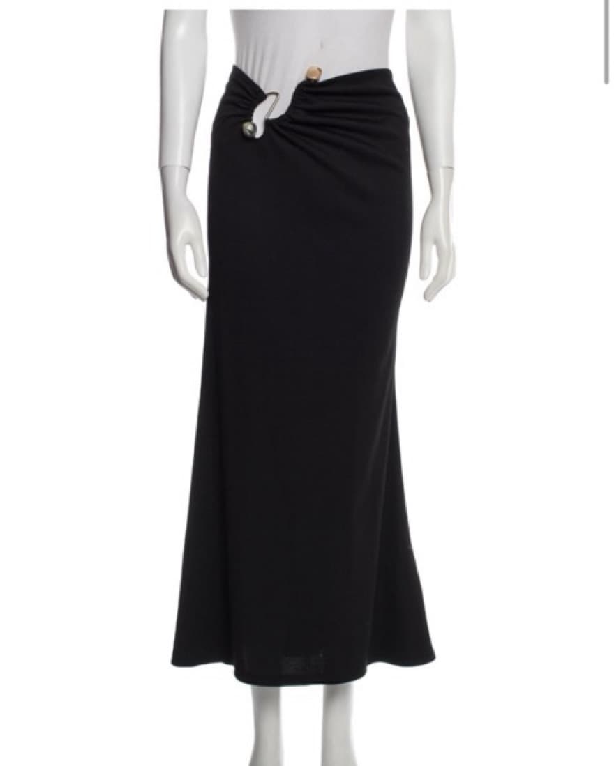 Christopher Esber Black Skirt w/ Silver  - Image 1