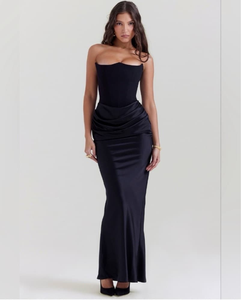 House Of CB Persephone Black Maxi Dress - Image 5