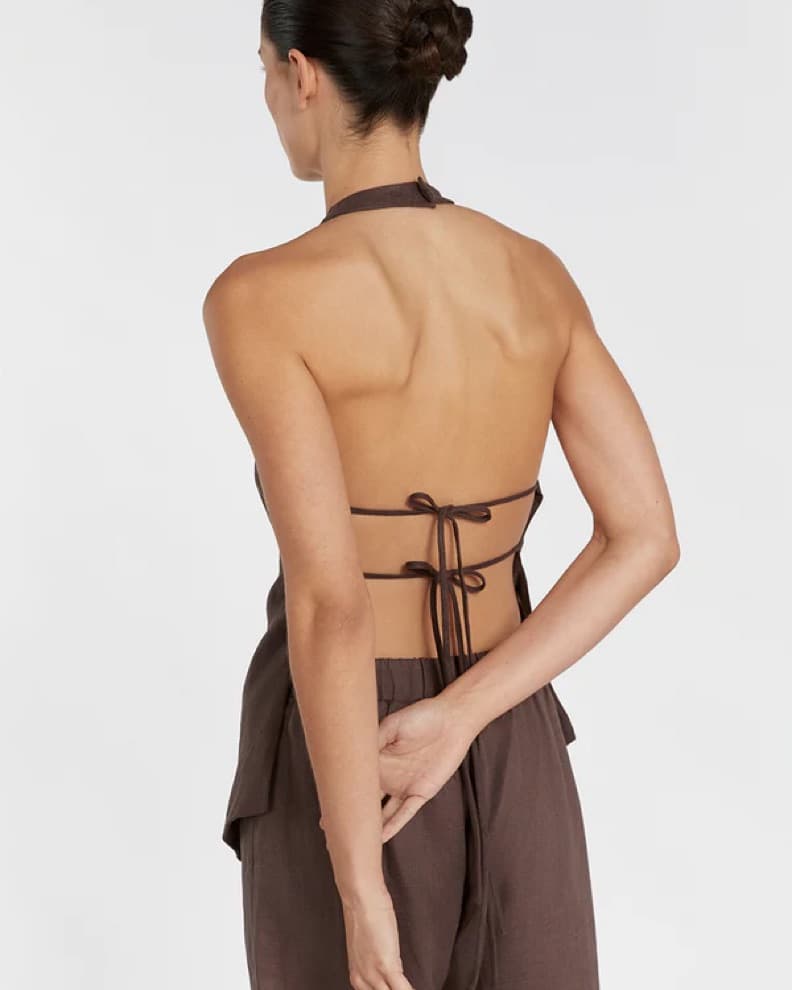 Dissh Backless Linen Tank  - Image 1