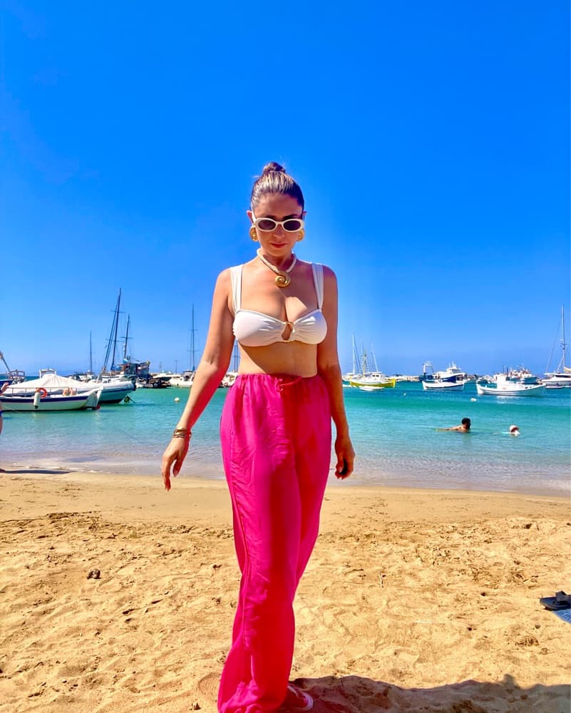 Pink Translucent Beach Pant - Image 2