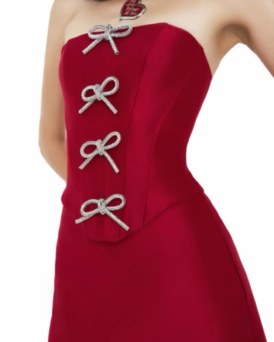LSOUL Red Lace Bow Set  - Image 3