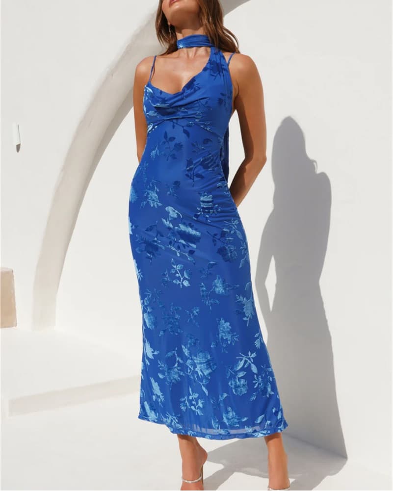 Hello Molly Blue Maxi Dress - Image 2