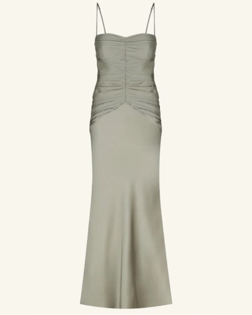 Shona Joy Ruched Midi Dress - Image 1