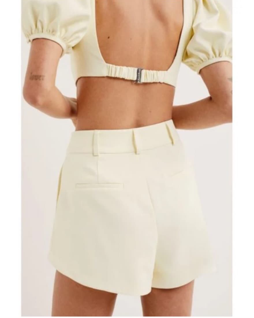 Yellow Mini Short & Puff Sleeve set - Image 4