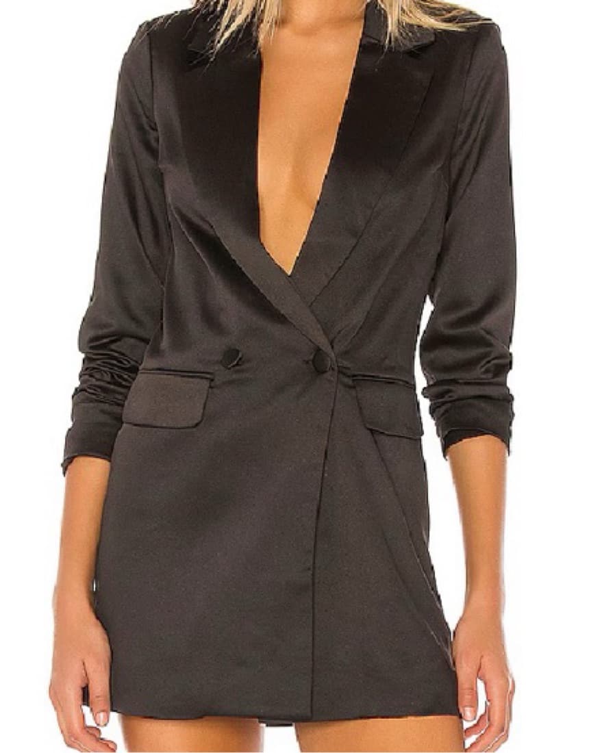 Revolve Superdown Black Oversized Blazer - Image 1