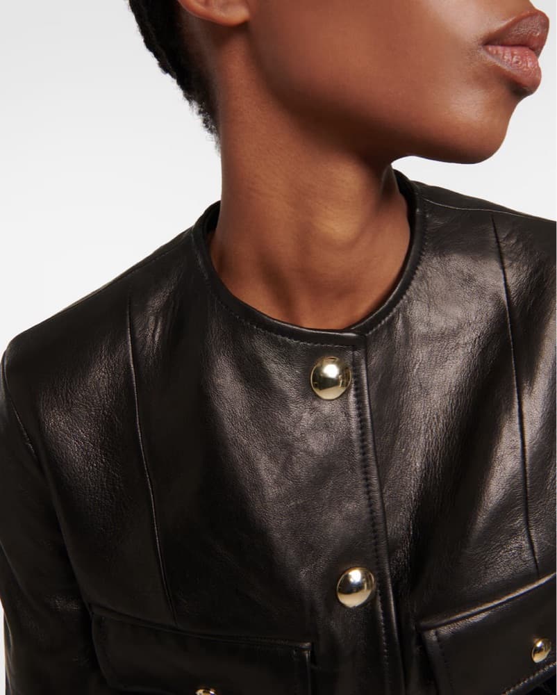 Khaite Laybin Leather Jacket - Image 4