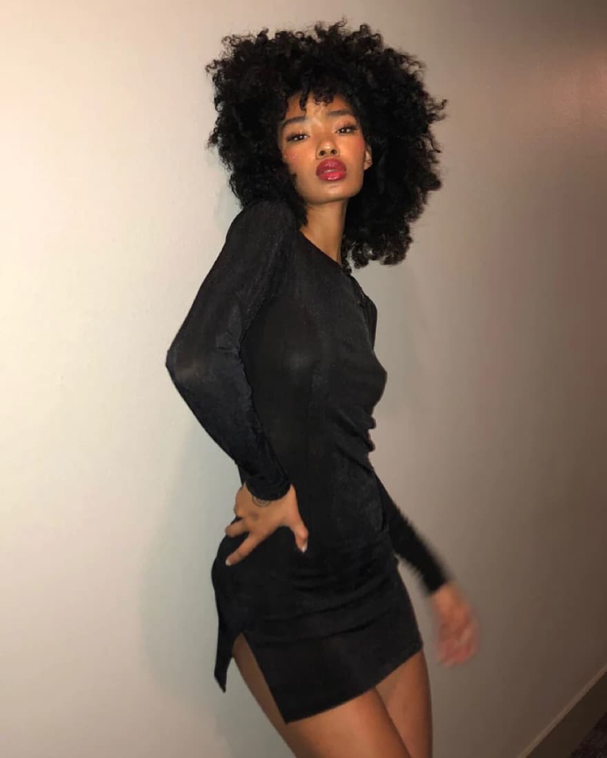 Lioness Black Mini Dress - Image 1