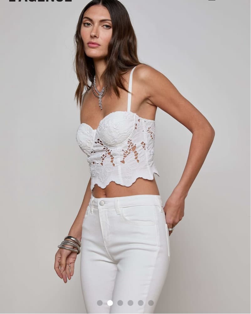 L’agence Sonya Eyelet Bustier - Image 2