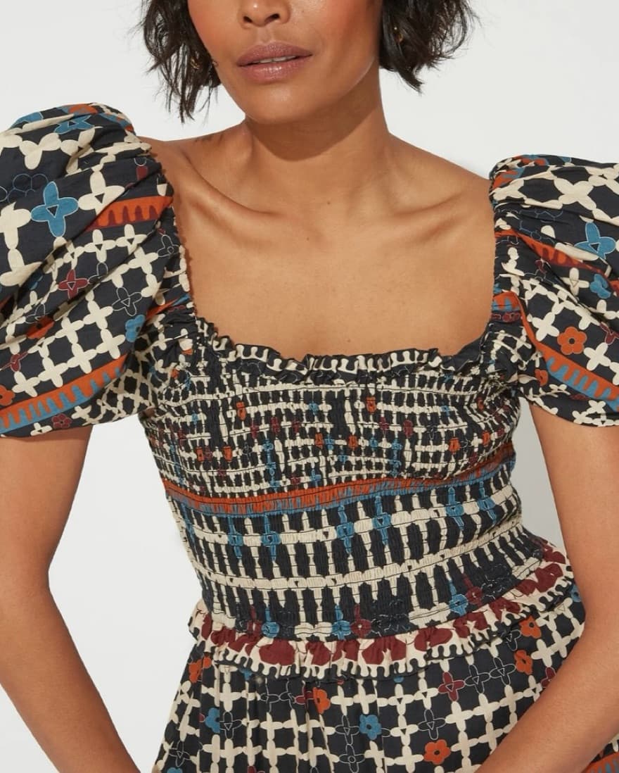 Cleobella Puff Sleeve Dress - Image 3
