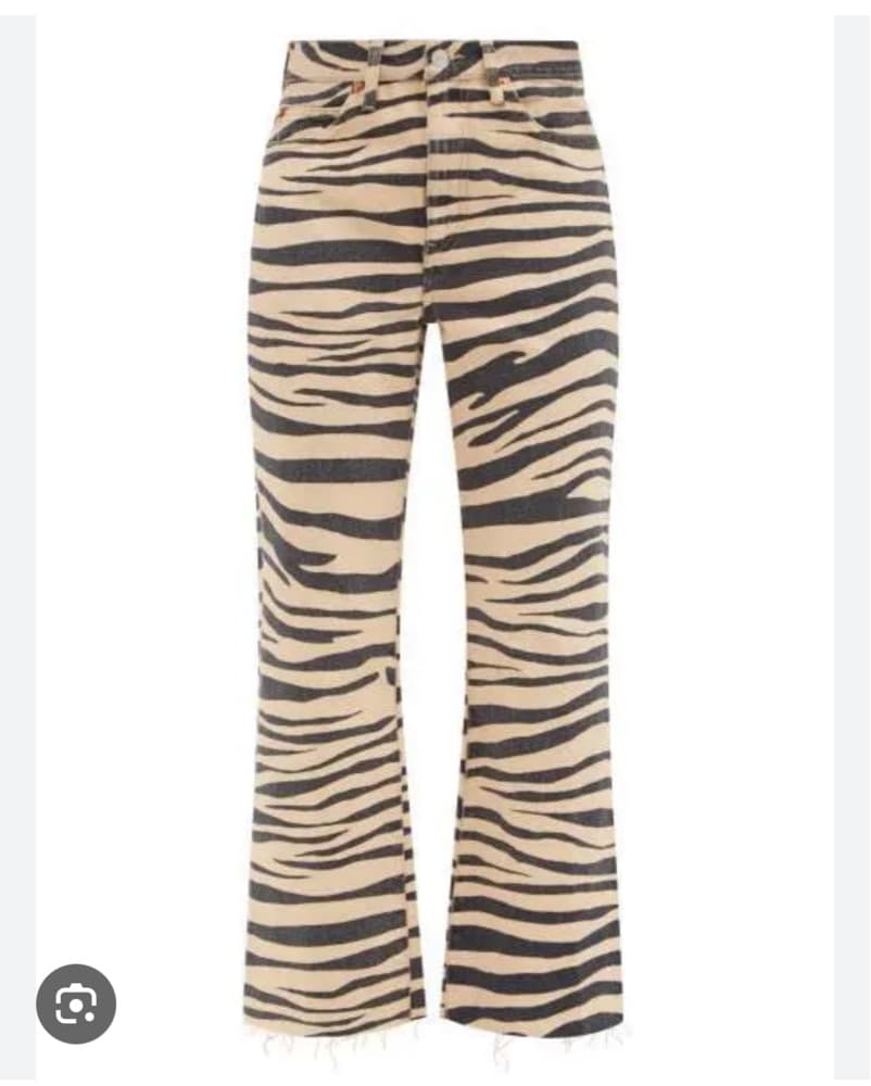 Redone Tiger Printed Vintage Jeans - Image 1