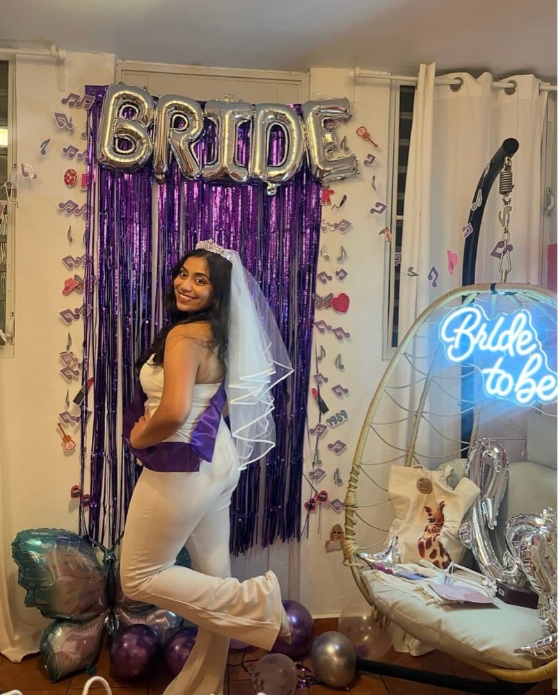 White Bridal/Bachelorette Two-Piece Set - Image 1