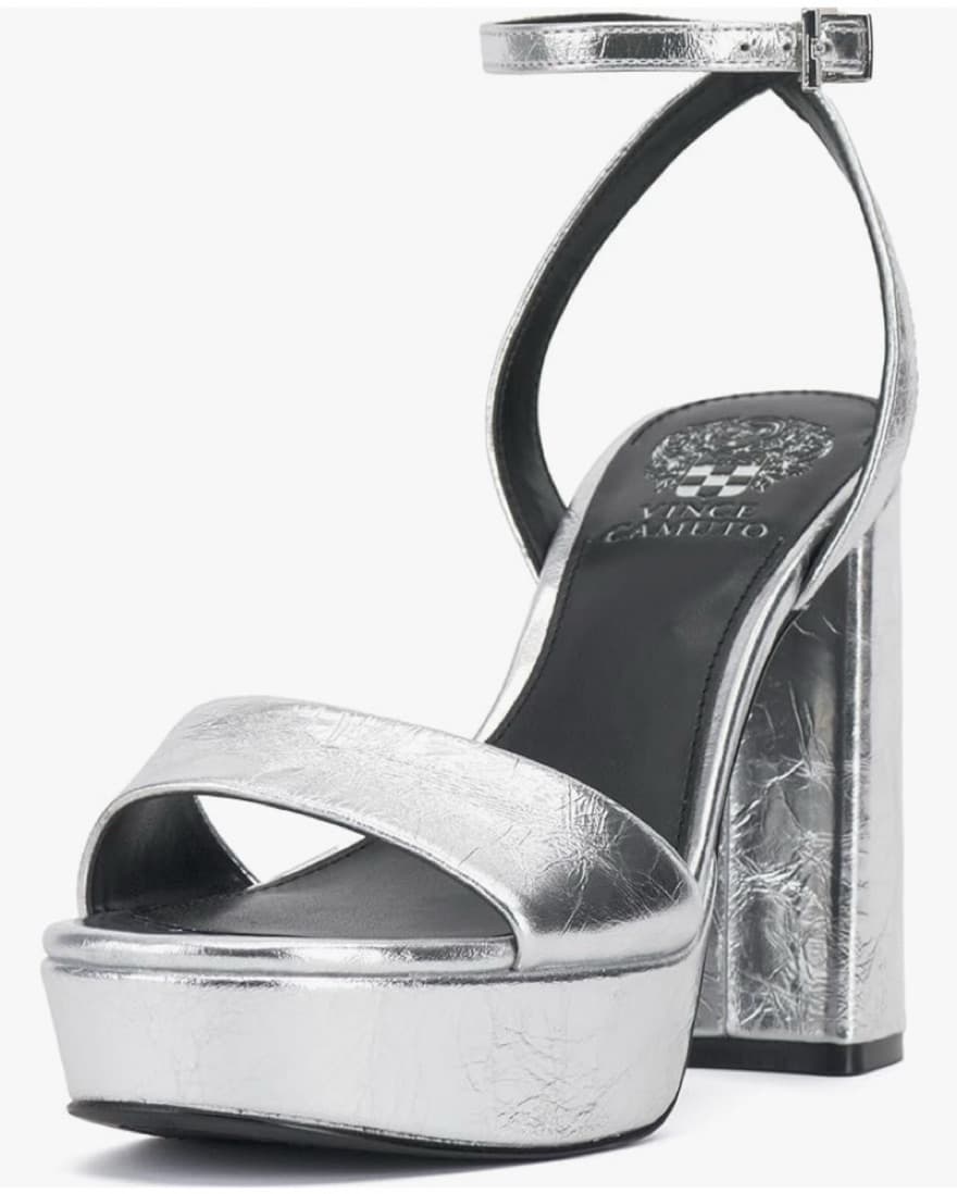 Vince Camuto Metallic Platform Heels - Image 1