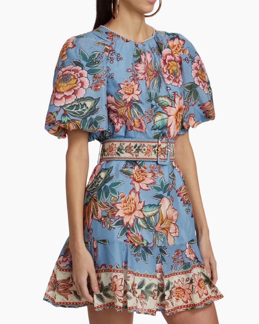  Wonderful Bouquet Belted Minidress - Image 4