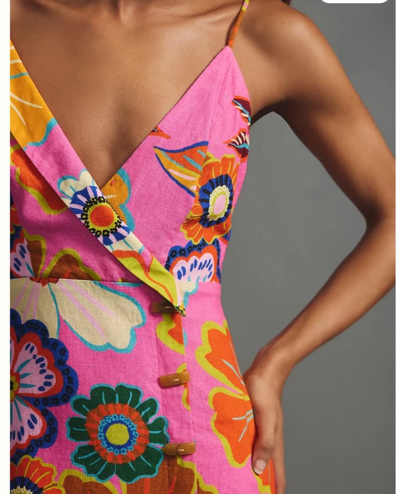 Farm Rio Floral Mini Dress - Image 3