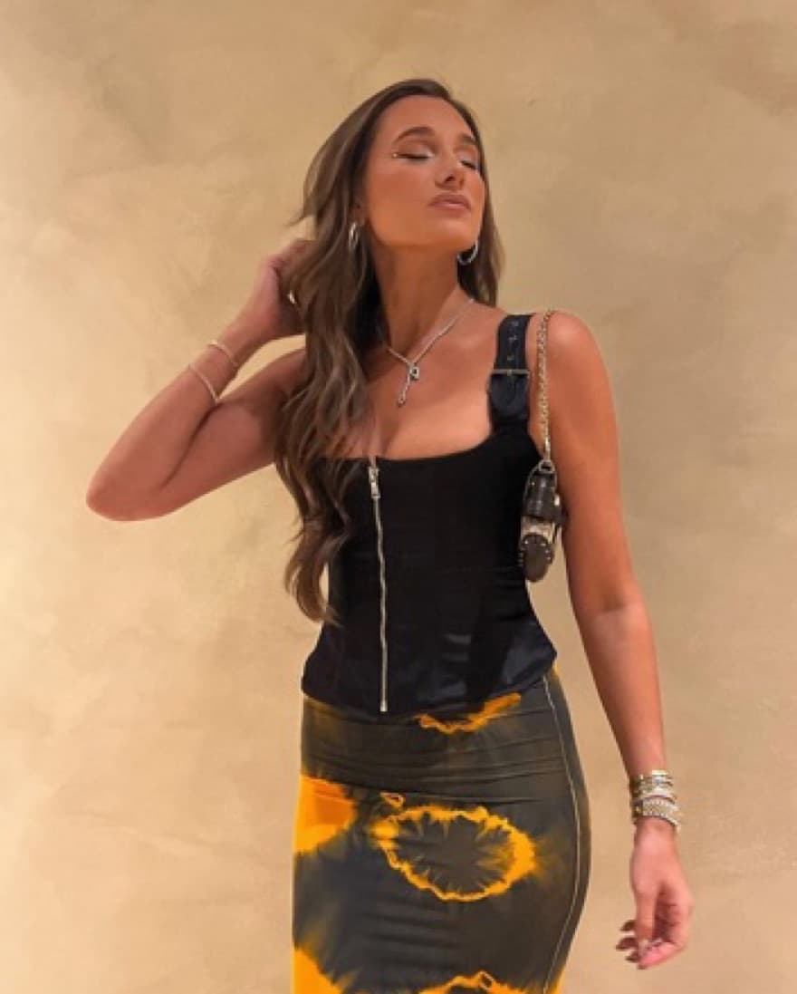 Dana Foley Black Buckle Corset  - Image 1