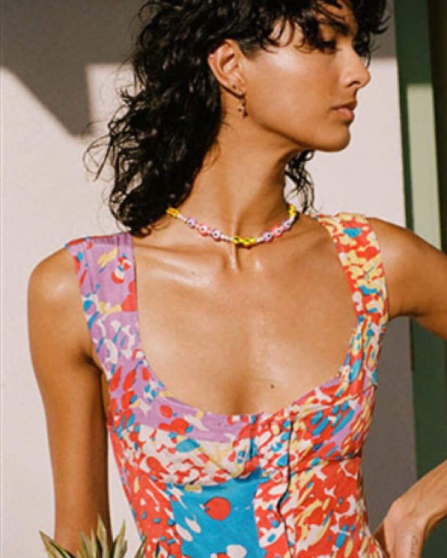 Vanessa Mooney Elisabeth Dress 80s Multi - Image 4