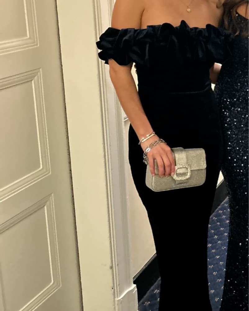 Navy Velvet Gown  - Image 1