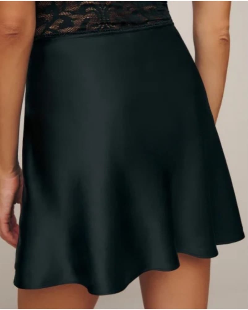 Reformation Black Mini Skirt - Image 3