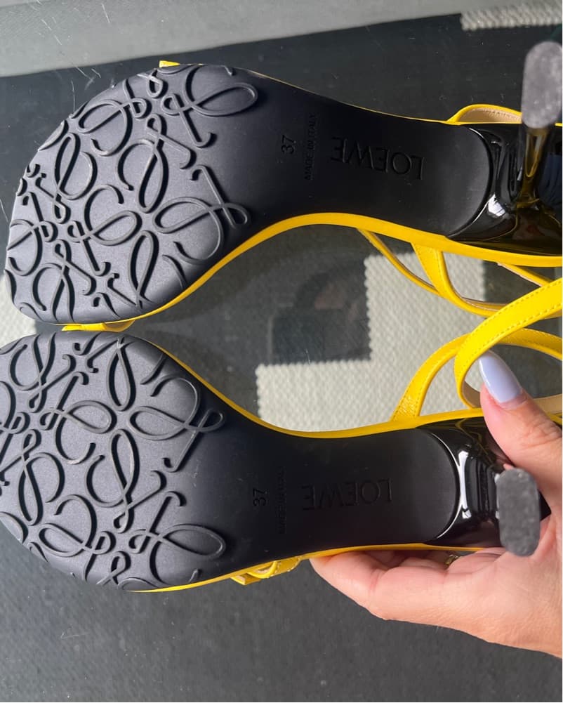 Loewe Petal Sandals - Yellow - Image 4